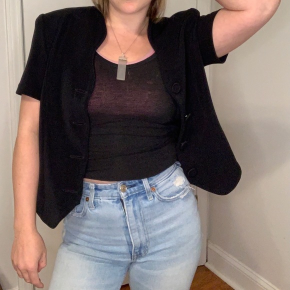 80s/90s crop short sleeve jacket - Picture 3 of 3